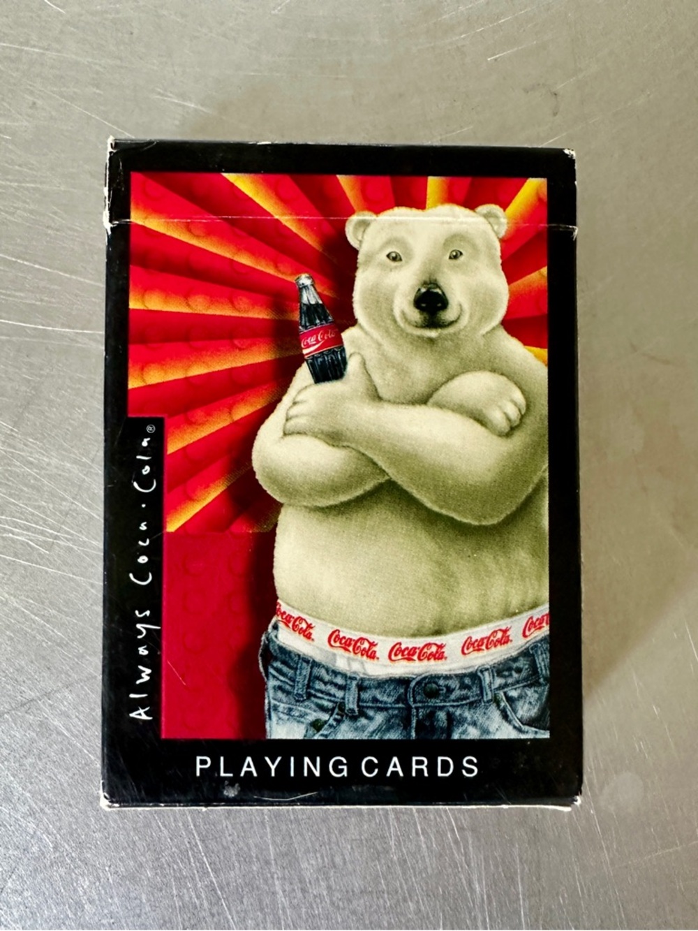 Vintage 1997 Coca Cola Polar Bear Playing Card Deck